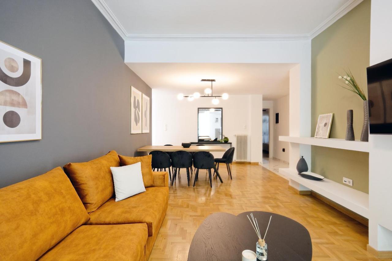 Elegant Big Apartment In Athens Center With Balcony מראה חיצוני תמונה