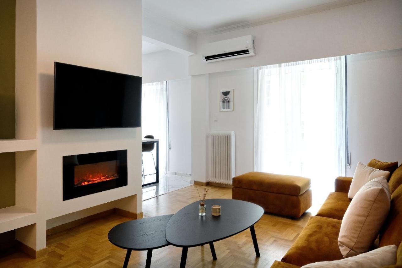 Elegant Big Apartment In Athens Center With Balcony מראה חיצוני תמונה